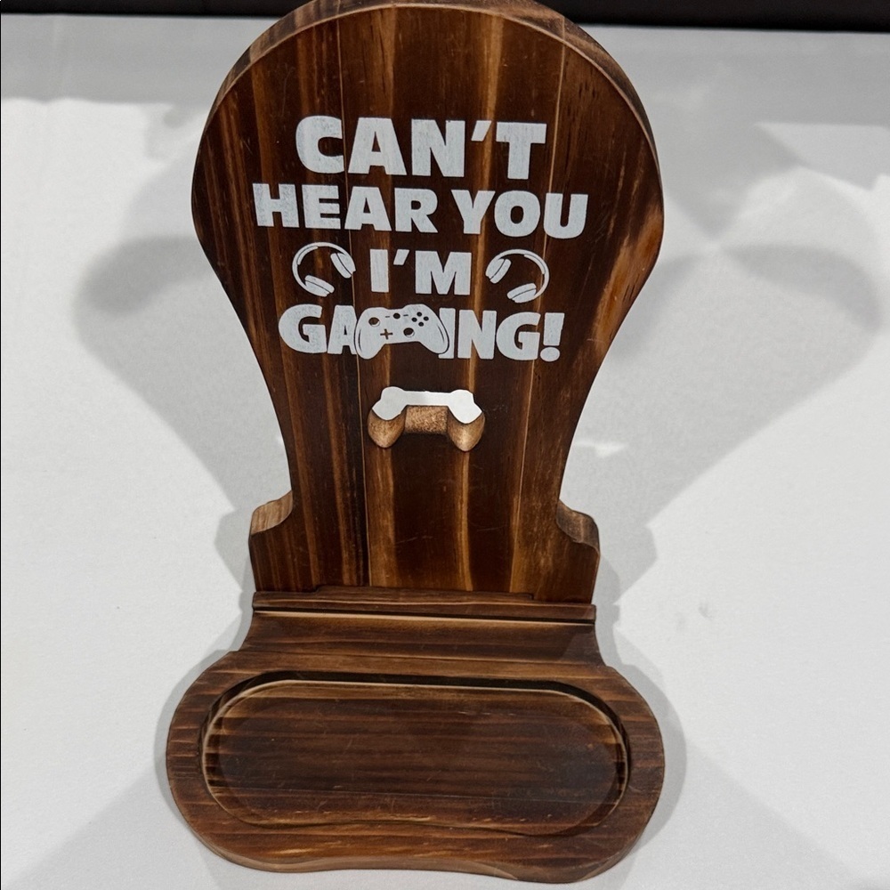 Wooden Gaming Headset Stand. NWOT.